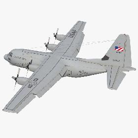 Lockheed C-130 Hercules US Military Transport Aircraft Rigged